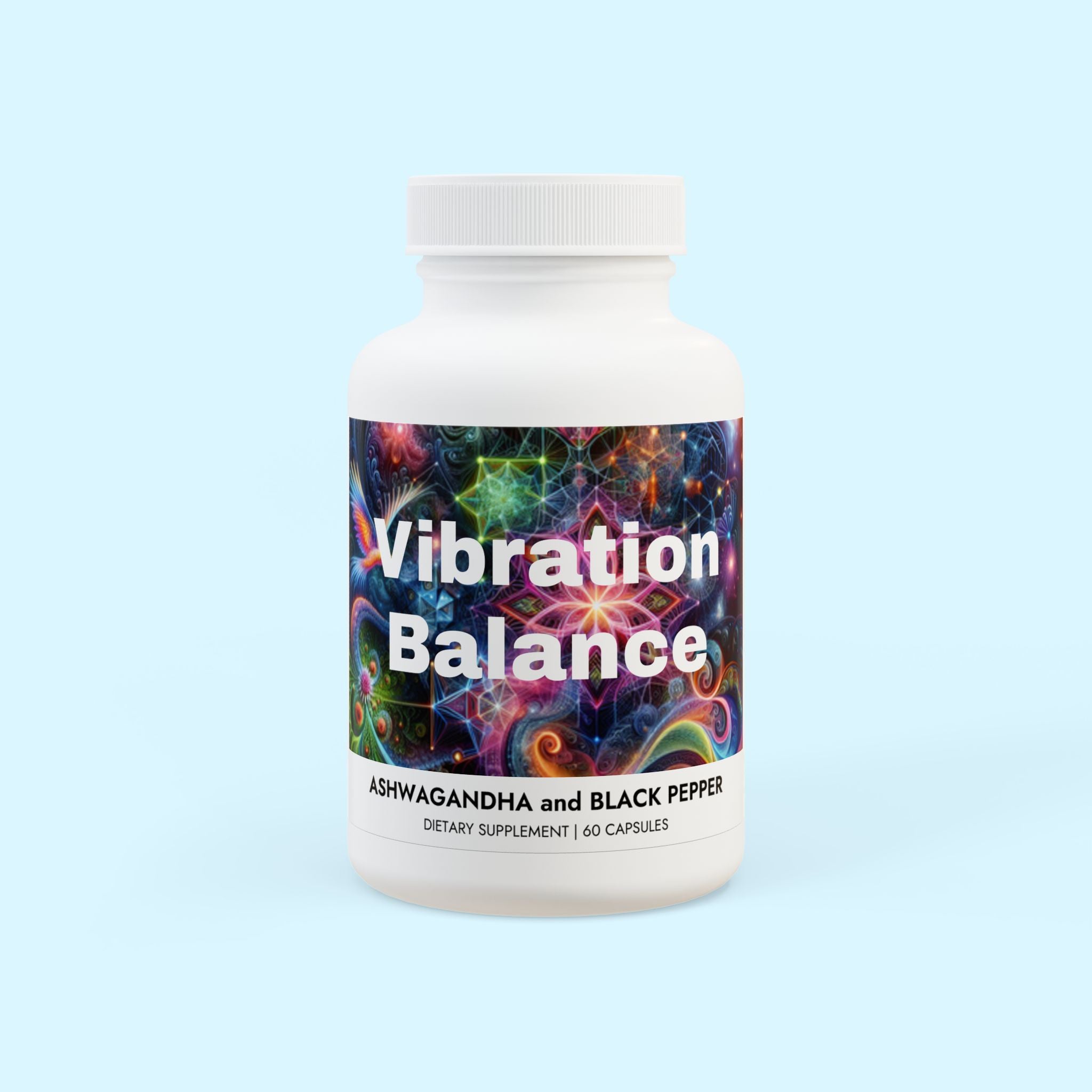 Vibration Balance - Ashwagandha and Black Pepper Supplement (60 capsules)